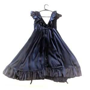 Deep Navy blue silk dress